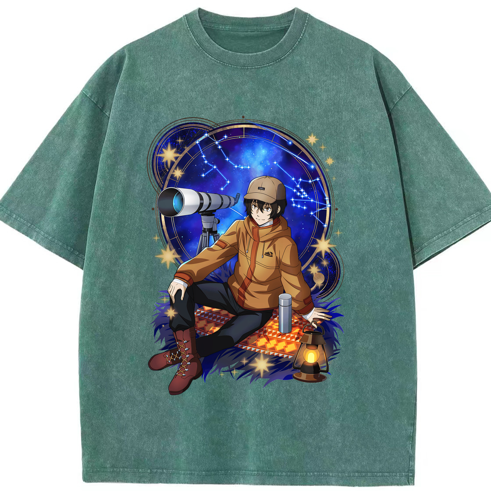 （画像用） 文豪ストレイドッグス Bungo Stray Dogs 綿100% ヴィンテージ風 半袖Tシャツ（フロントプリント）